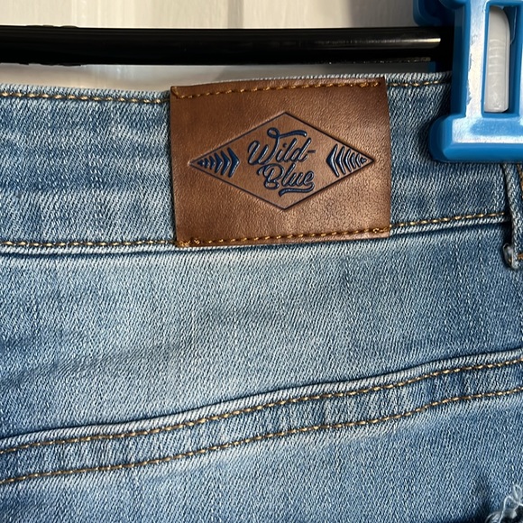 Wild Blue Denim Skirt - Picture 4 of 5